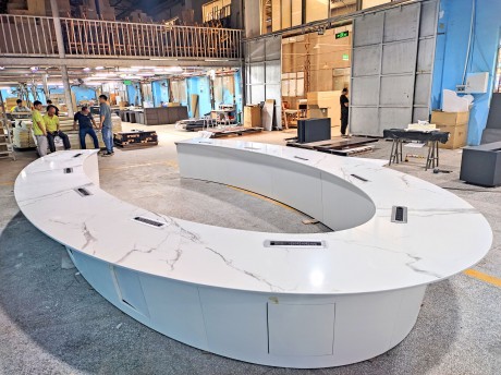 U型会议台（岩面）