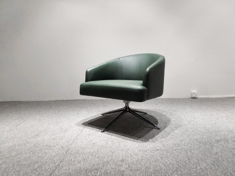 单人休闲椅（绿皮）