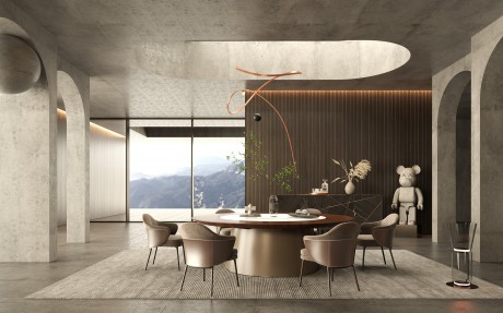 Electric Height-Adjustable Dining Table