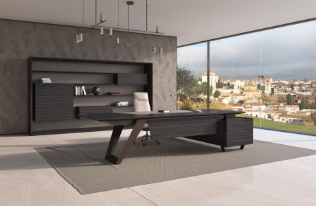 How to match a solid wood executive desk with other office furniture